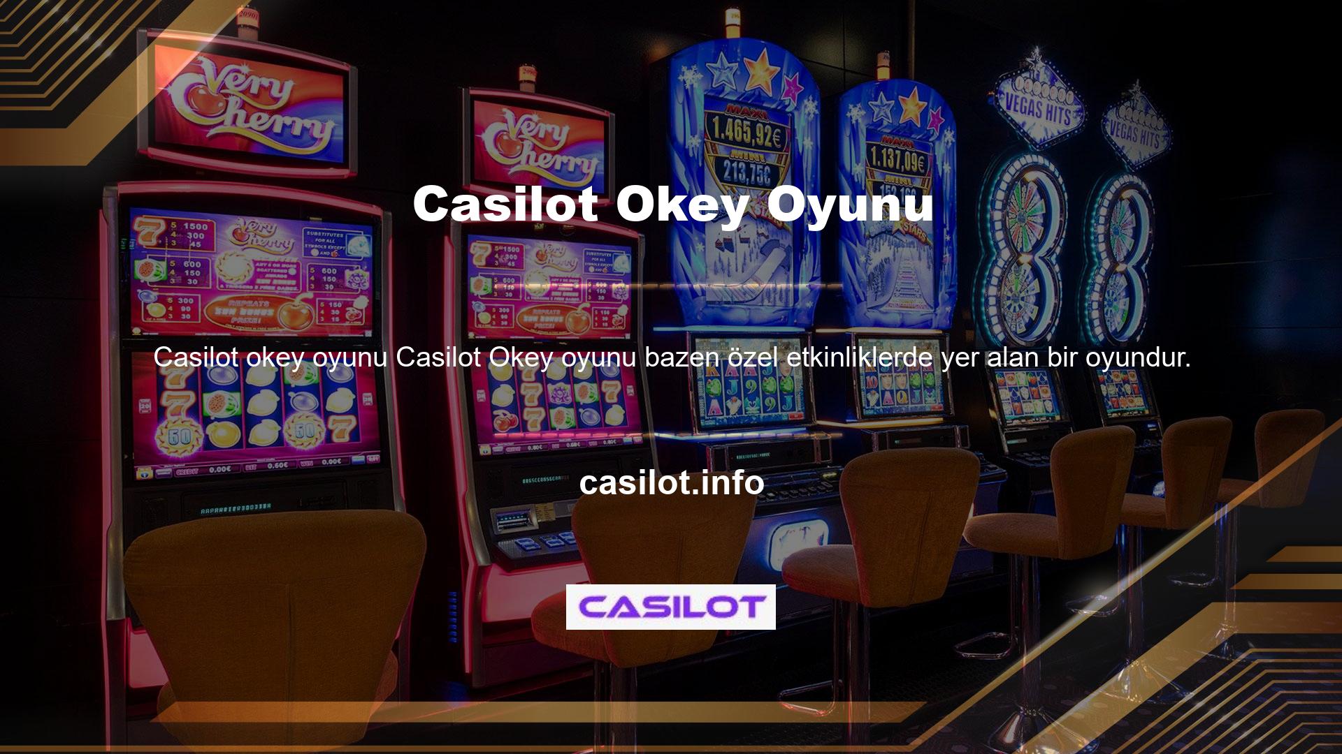 Casilot Organizasyon bonusları ve kampanyaları kategori bazlı veya oyun bazlı olabilir