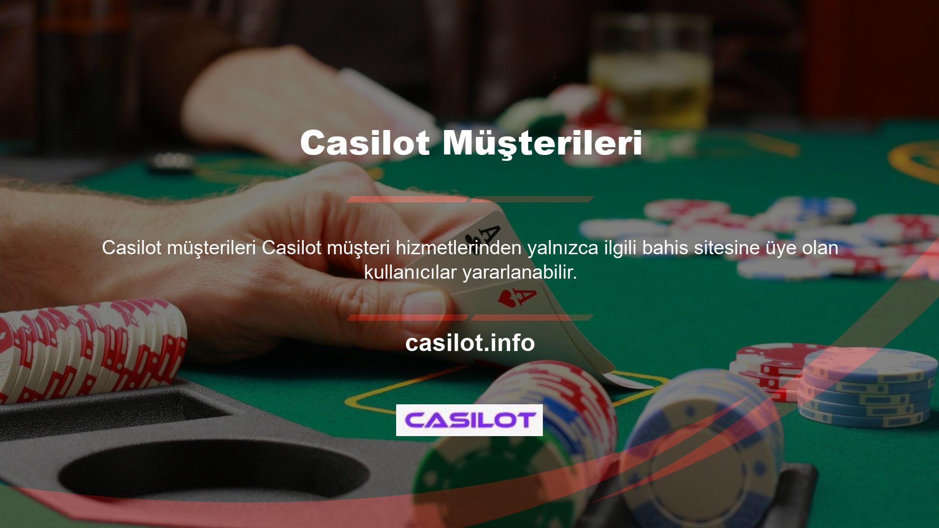 Casilot, kullanıcılarına güvenilir bir bahis deneyimi vaat ederken, casino ve slot seçeneklerinin yanı sıra para yatırma, çekme ve çeşitli bonus seçenekleri de sunuyor